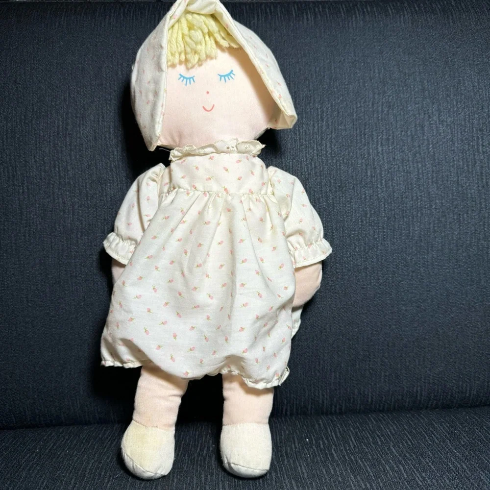 Vintage Cloth Prairie Doll — Eden Toys — Blonde Yarn Hair,‎ GUC